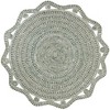 Unique Loom Braided Jute Saumya Floral Indoor Flatweave Braided Area Rug - 2 of 4