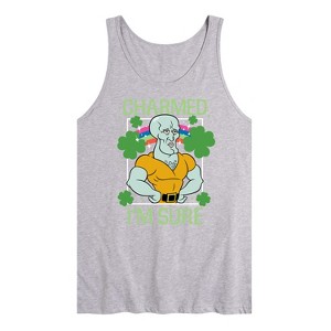 Men's - SpongeBob Squarepants - Charmed I'm Sure Graphic Tank Top - 1 of 3