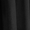 LunaLulinlk Shower Curtain with A Ruffle Hem Black Linen Shower Curtain - 2 of 4