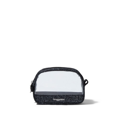 baggallini Clear Cosmetic Case - Small - Midnight Blossom