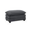 UPHA Rectangular Ottoman Footstool in Corduroy Fabric and Cushions - 3 of 4