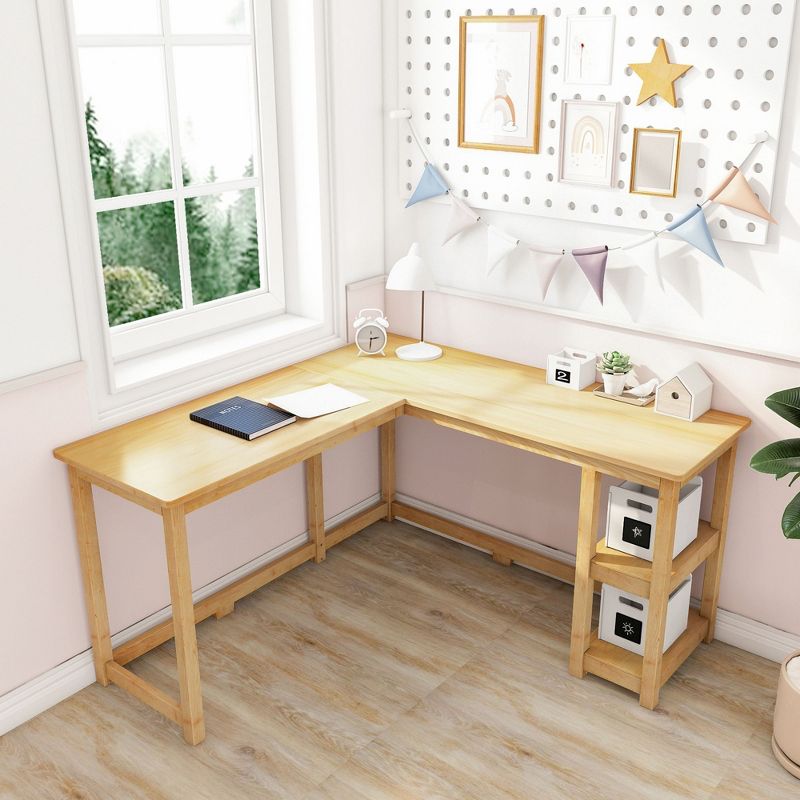 Max & Lily Corner Desk with Shelves, 47 inch, 2 of 6