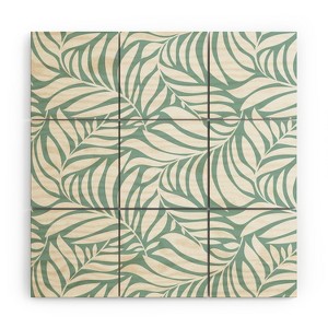 Heather Dutton Flowing Leaves Seafoam Wood Wall Mural - Society6 - 1 of 2