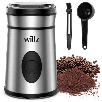 LINKChef Coffee Grinder, Coffee Bean Grinder, Spice Grinder with Stainless  Steel Four Blades Perfect for Coffee Beans, Spice, Tea (Black) 