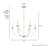 Hunter Fans 30" Southcrest Chandelier Distressed White Ceiling Light - 3 of 4