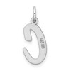 Black Bow Jewelry Sterling Silver Madison Collection LG Classic Script Initial C Pendant - 3 of 4