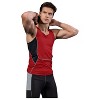 Anna-Kaci Active Men's Sleeveless Compression Tank Top with Mesh Panels and Stretch Moisture-Wicking Fabric - 2 of 4