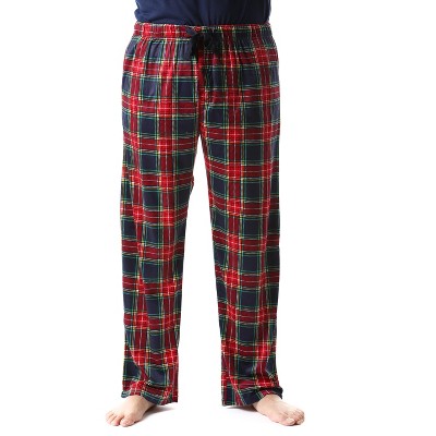 #followme Ultra Soft Fleece Men's Plaid Pajama Pants with Pockets