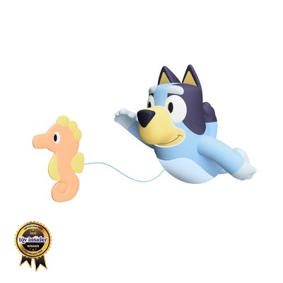 Tomy Swimming Bluey Bath Toy with Seahorse– Water Toy for Tub or Pool