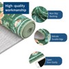 Washable Folding Floral Print Rug, Non-Slip Backing for Living Room Bedroom - 4 of 4