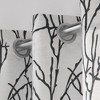EXCLUSIVE HOME Branches Linen Blend Grommet Top Curtain Panel Pair - 2 of 3