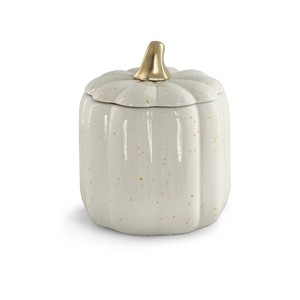 Novelty Ceramic Bowl with Lid White - Bullseye's Playground™ - 1 of 3