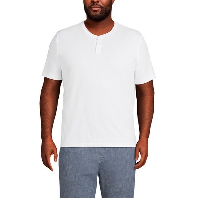 Lands' End Men's Short Sleeve Super-T Henley