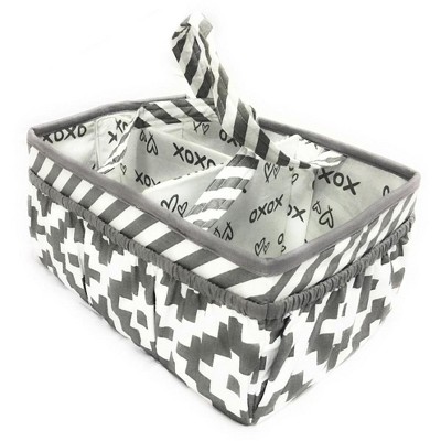 Bacati - Love Gray/white Storage Caddy