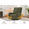Recliner Chairs, Glider Recliner Nursery Chair for Adults, 360° Swivel Glider Rocking Chair for Living Room, Bedroom, Office - 3 of 4