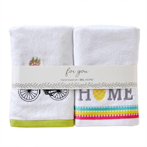 SKL Home Woodland Winter 2-pc. Hand Towel Set - Red