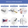 Yescom™ 30ft Telescopic Lightweight Aluminum Flagpole Tire Mount Stand Kit 3'x5' US Flag Ball Silver - 4 of 4
