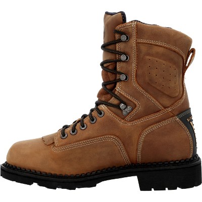 Men's Georgia Boot Comfort Core Waterproof Low Heel Logger Work Boot