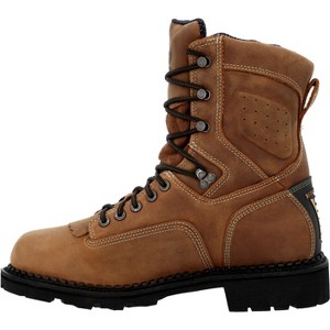 Men's Georgia Boot Comfort Core Waterproof Low Heel Logger Work Boot - 1 of 4