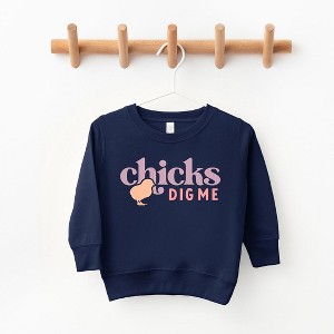 The Juniper Shop Chicks Dig Me Toddler Graphic Sweatshirt - 1 of 2