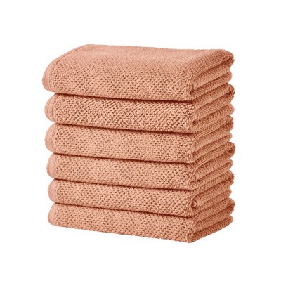 Desert Rose Heavyweight Cotton Hand Towel Set (6 Pieces)