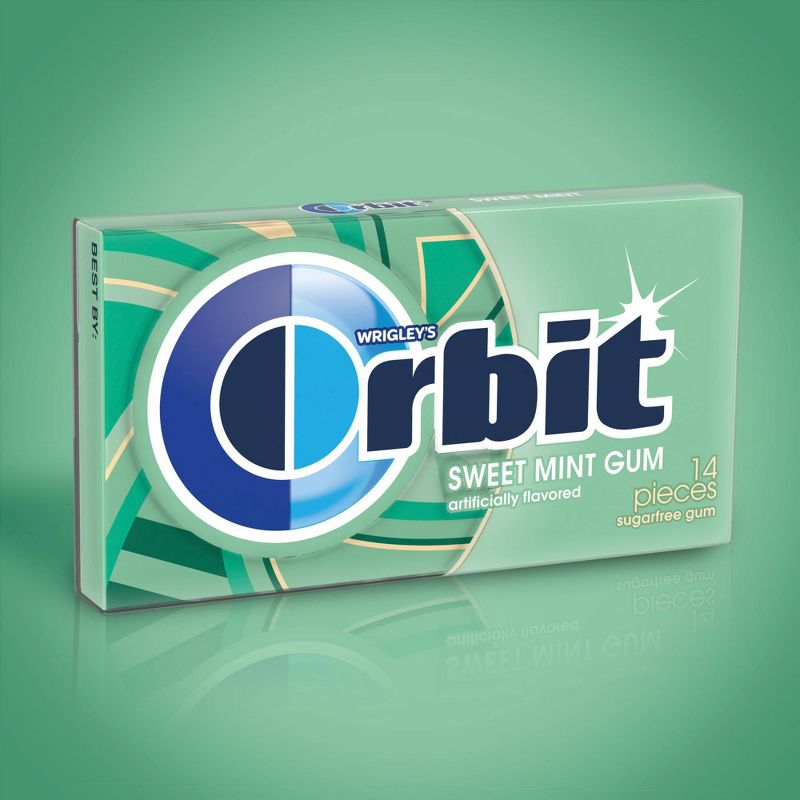 Orbit Sugar Free Sweet Mint Chewing Gum Single Pack - 14 Piece, 4 of 7