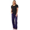 Wednesday Addams Women's Nevermore Academy Allover Print Sleep Pajama Pants Purple - 2 of 4