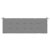 vidaXL Garden Bench Cushion Gray Oxford fabric (100% polyester) - 4 of 4