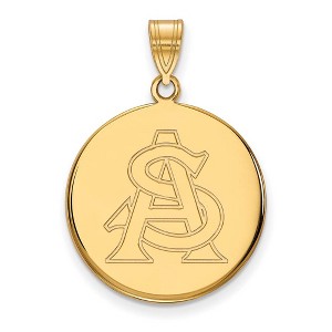 Black Bow Jewelry 14k Yellow Gold Arizona State Sun Devils NCAA Large Pendant - 1 of 3