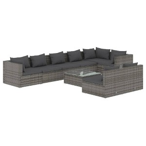 vidaXL Garden Lounge Set Grey - 1 of 4