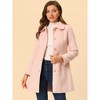 INSPIRE CHIC Women's Winter Elegant Lapel Collar Long Trench Coat - 2 of 4