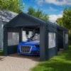YARDSIGHT Heavy Duty Portable Carport Garage with Removable Sidewalls, Roll-up Doors & Windows for Car, SUV, Truck, Boat - Durable & Versatile - 2 of 4