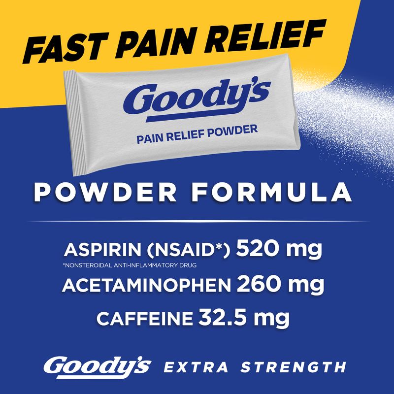 Goody&#39;s Extra Strength Headache and Pain Relief Powder - Aspirin (NSAID) - 50ct, 4 of 9
