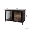 VisioGear Wooden Dog Crate with 2 Doors for Large/Medium Dog, Dog Kennel Large Breed, Brown, 40.16"*27.56"*26.97" - 3 of 4