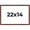 PosterPalooza | Classic Modern Brown Picture Frame - UV Acrylic, Backing Board, Hanging Hardware Included - 2 of 4