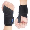 Sport Aid Gold Therma Dry Wrist Support W/ Tension Strap Large Black - 2 of 4
