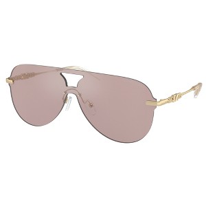 Michael Kors CYPRUS MK 1149 1014VS Womens Pilot Sunglasses Shiny Light Gold 37mm - 1 of 3