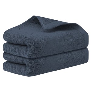 Unique Bargains Cotton Thick Lightweight Highly-absorbent Towels for Bathroom Travel 2 Pcs - 1 of 4