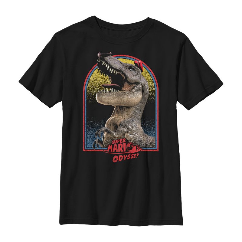 Boy's Nintendo Super Mario Odyssey Dinosaur T-Shirt, 1 of 5