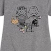 - Peanuts - Group Easter Graphic Short Sleeve Fleece Dress - 2 of 4