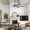 Bella Depot 65" Modern Black Crystal Ceiling Fan 6-Speed Reversible Chandelier with Dimmable LED Light and Remote - 2 of 4