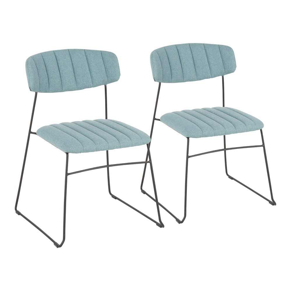 Set of 2 Thomas Contemporary Chair Green LumiSource For Sale