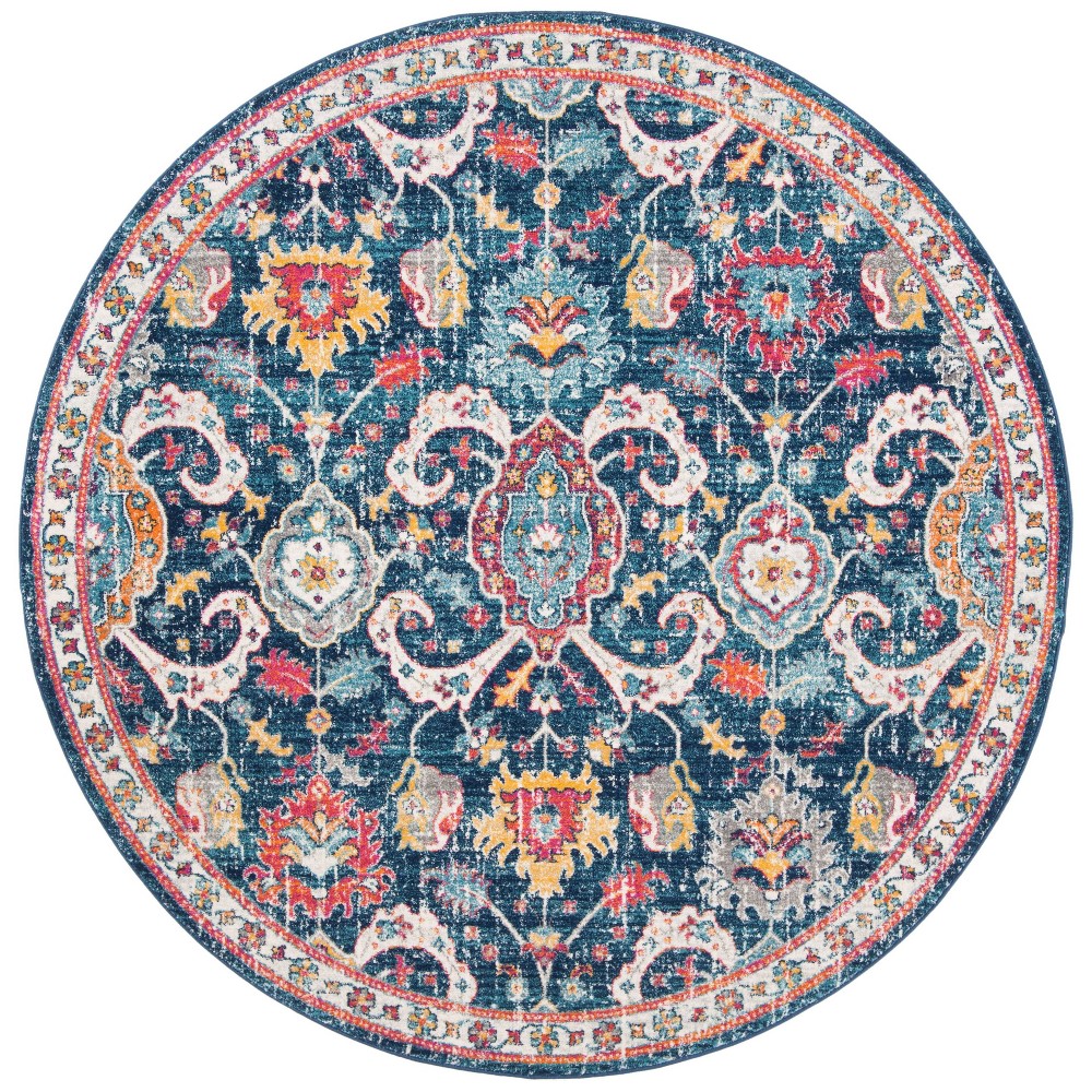 6'7in Round Marcela Rug Navy/Pink - Safavieh