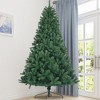 6feet Artificial Christmas Tree With 1000 Branch Tips Foldable Metal Base Metal Hinges Xmas Tree For Home Office Party Decoration - 2 of 4