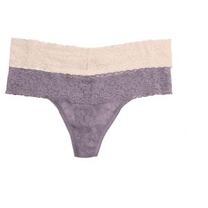 Felina | Signature Stretchy Lace Low Rise Thong 2-Pack | Panty - 1 of 1