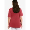 ellos Plus Size V-Neck A-Line Tunic - 3 of 4