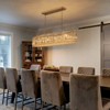 LLHZSY 10-Light Modern Glam Dimmable Chrome Oval Large Crystal Chandelier - W 39 2/5" - 4 of 4