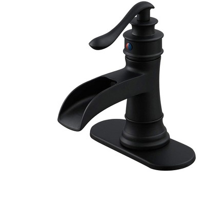 BWE Single Hole Single-Handle Low-Arc Bathroom Faucet