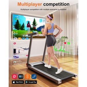 DeerRun Folding Treadmills for Home with 5% Incline, 3.5 HP Powerful Motor and 350 lbs Capacity - 1 of 4