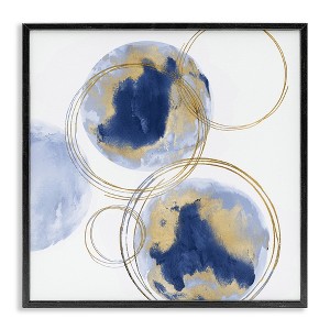 Stupell Industries Golden Rings and Circles Abstraction, 12" x 12" - 1 of 4